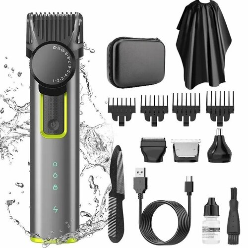 Xiaomi Youpin Мужской электрический триммер для волос 4 в 1 Черный 3636₽