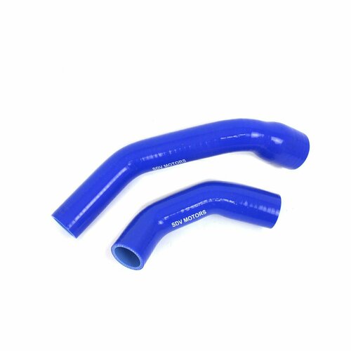 Патрубки радиатора для а/м Газель Бизнес дв. Cummins (к-т 2шт) с 2012 г. в. силикон (синий)