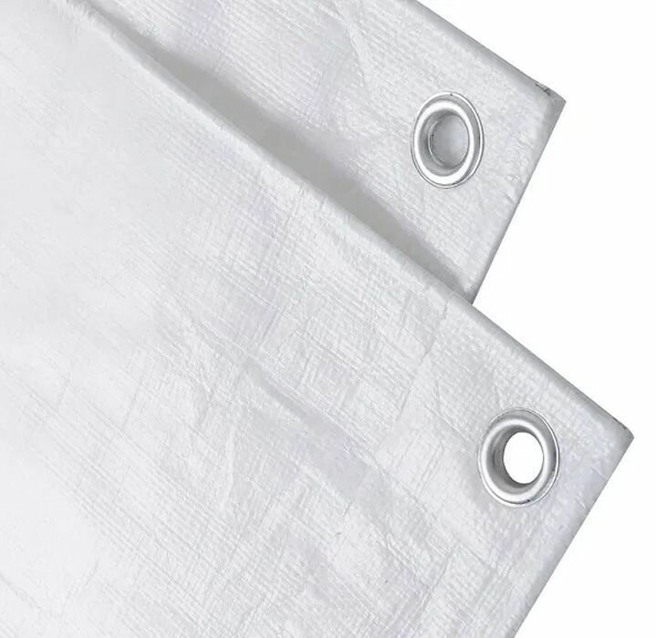 фото Тент тарпаулин белый 9м*3м плотность 180 г/м2