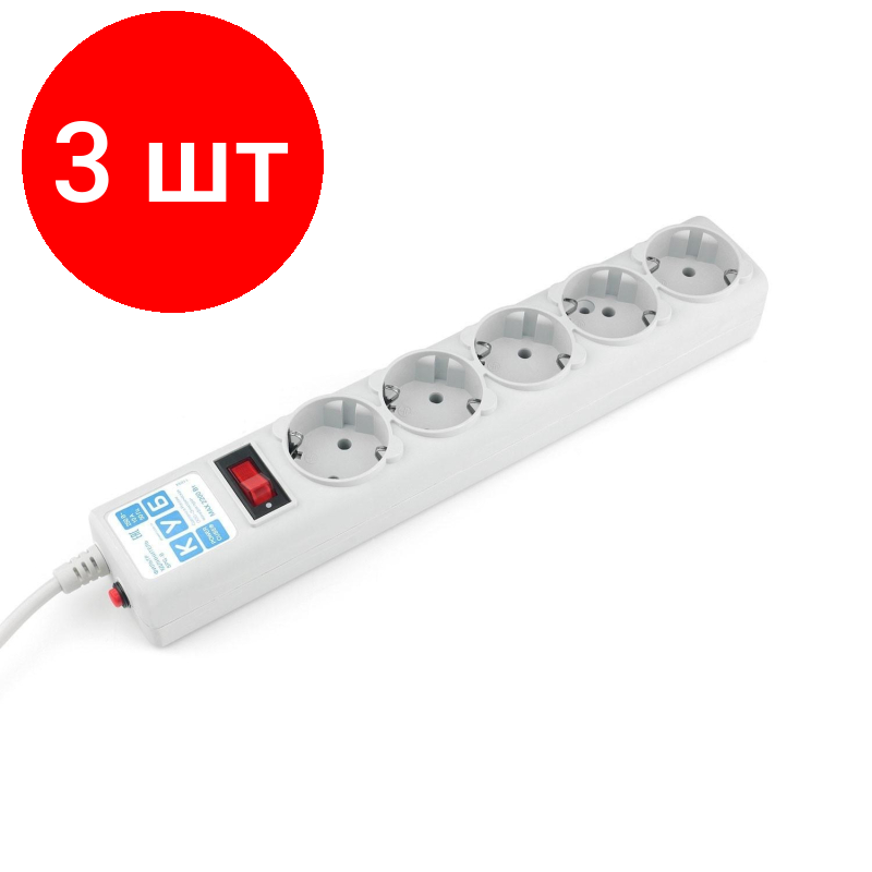 фото Сетевой фильтр Power Cube SPG-B-6, с/з, 10А / 2200 Вт