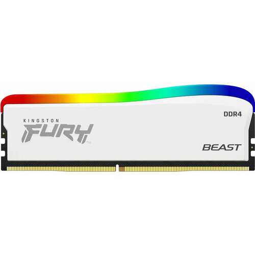 Оперативная память для компьютера Kingston Fury Beast RGB DIMM 16Gb DDR4 3200 MHz KF432C16BWA16 671100₽