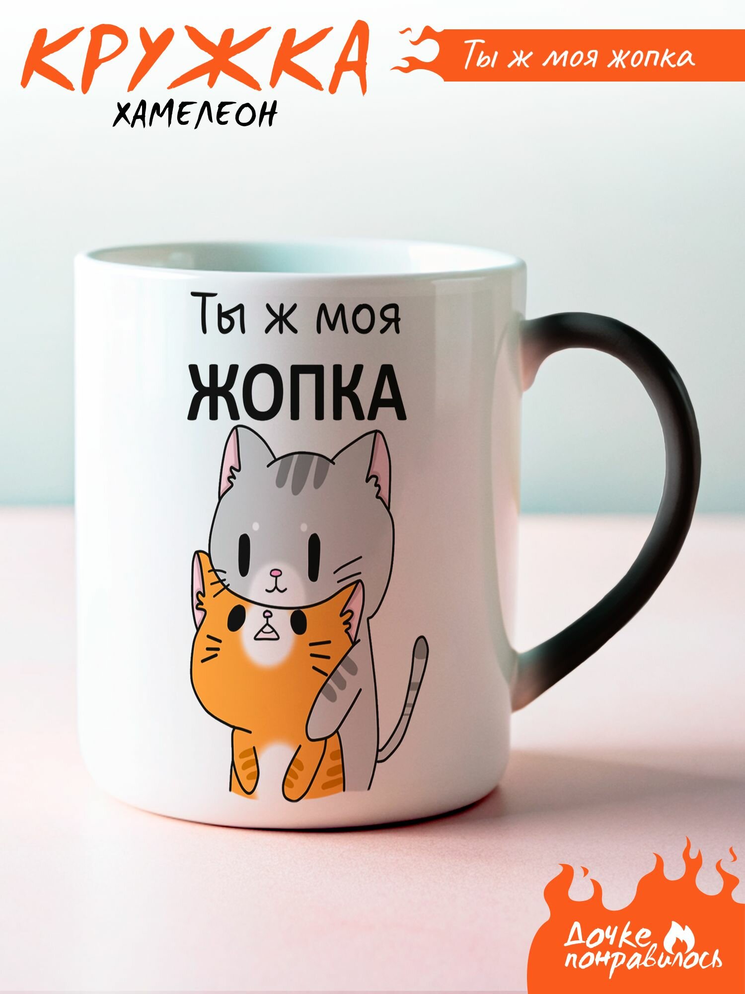 Кружка хамелеон ты ж моя подарочная
