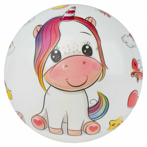 Мяч детский с рисунком Единорог MD-23-09 23 см 501₽