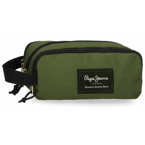 Пенал косметичка с тремя отделениями Pepe Jeans Aris Evergreen 3930₽