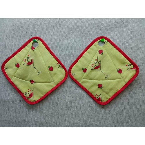 Прихватки 16*16см 2 шт Квадрат на подарок