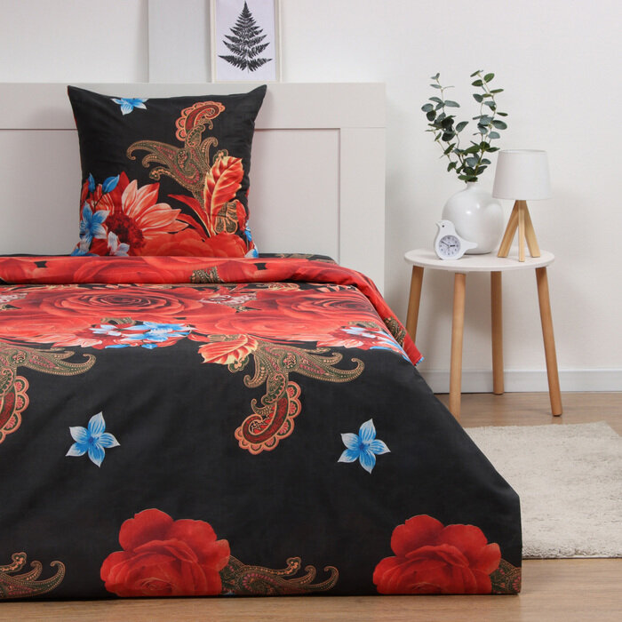 фото КПБ 1,5сп MERRY диз. yh811-10cg 145х220 см, 150х220 см, 70х70 см 1шт, 70 г/м, пэ 100%