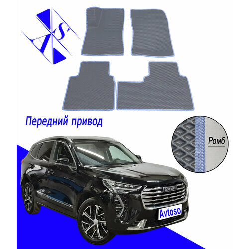 фото Автомобильные коврики eva/ева/эва для хавал джолион / haval jolion 1 (i) (акпп) 2021-н. в серый василек avtoso