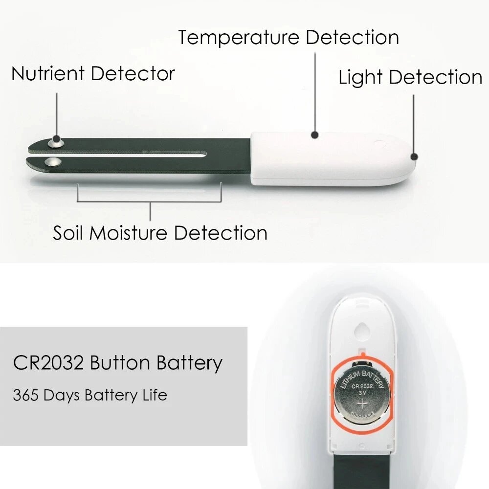 Измерители Параметров Окружающей Среды Xiaomi HHCC Flower Monitor, White