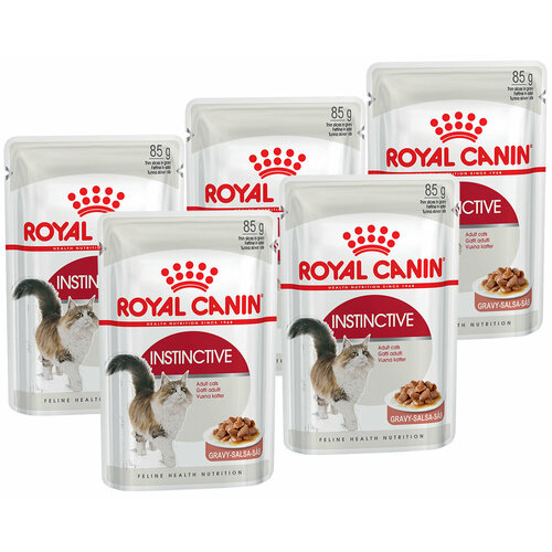 ROYAL CANIN INSTINCTIVE для взрослых кошек в соусе пауч 85 гр 85 гр х 5 шт