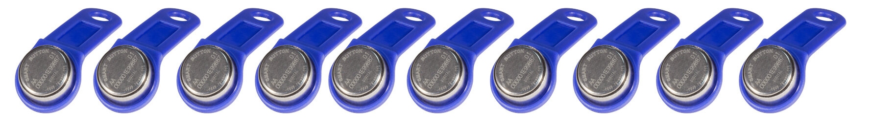 Ключи Touch Memory TM1990A iButton (синий) 10шт