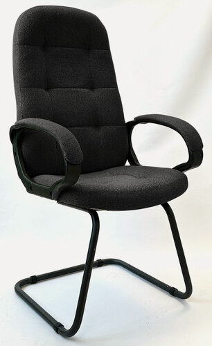 Изображение товара Офисное конференц-кресло StylChairs Пилот Ультра Софт, обивка ткань, цвет чёрный