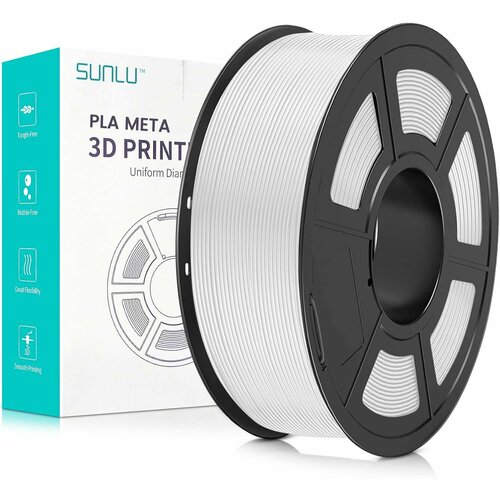 PLA Meta пластик Sunlu 1,75мм 1кг (Белый)