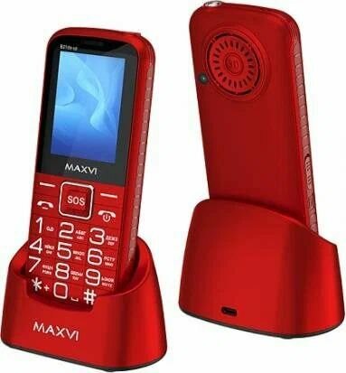 Сотовый телефон Maxvi B21ds up red