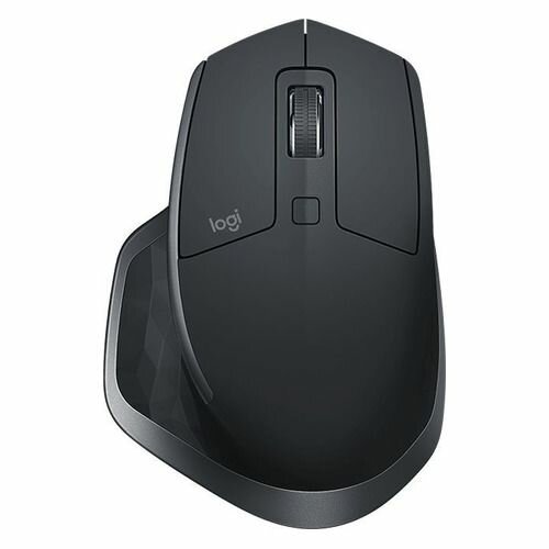 Мышь Logitech MX Master 2S, оптическая, беспроводная, USB, черный и серый [910-007223]