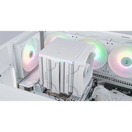 Кулер для процессора Deepcool AK620 DIGITAL WH, два вентилятора, белый — фото 1
