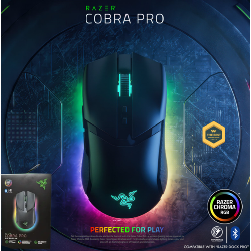 Мышь игровая Razer Cobra Pro Black черный Focus Pro 30K беспроводная RGB 430000₽