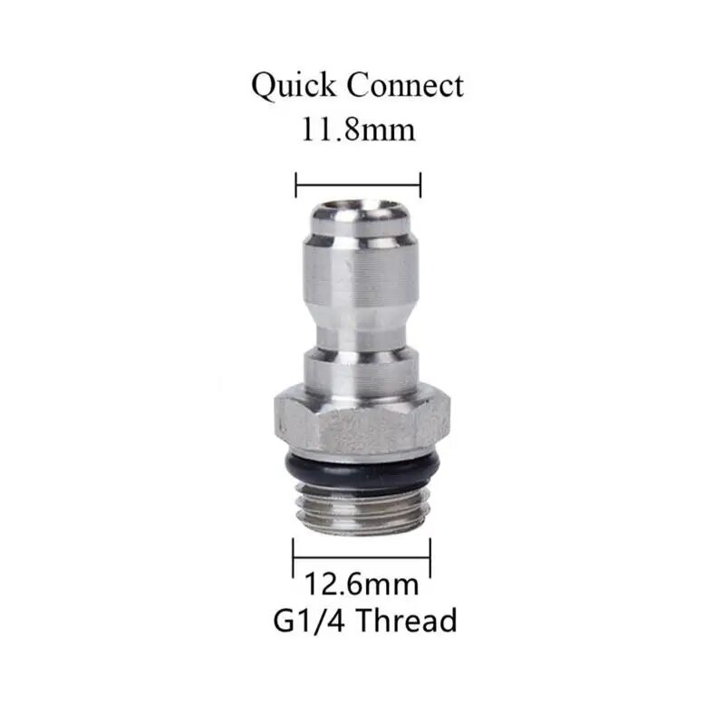 Быстроразъемный фитинг из нержавеющей стали XOPIP 1/4", G1/4 или M14, with g14 male