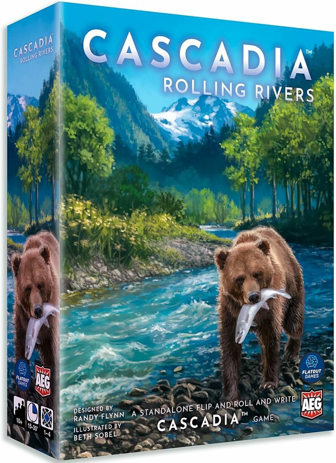 Настольная игра Cascadia. Rolling Rivers / Каскадия. Бурлящие реки на английском языке