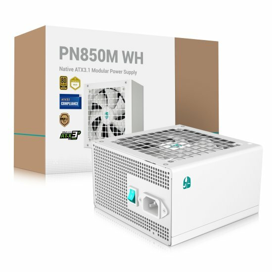 Блок питания Deepcool GAMERSTORM PN850M, 850W, 80+ Gold, ATX 3.1, белый — фото 1
