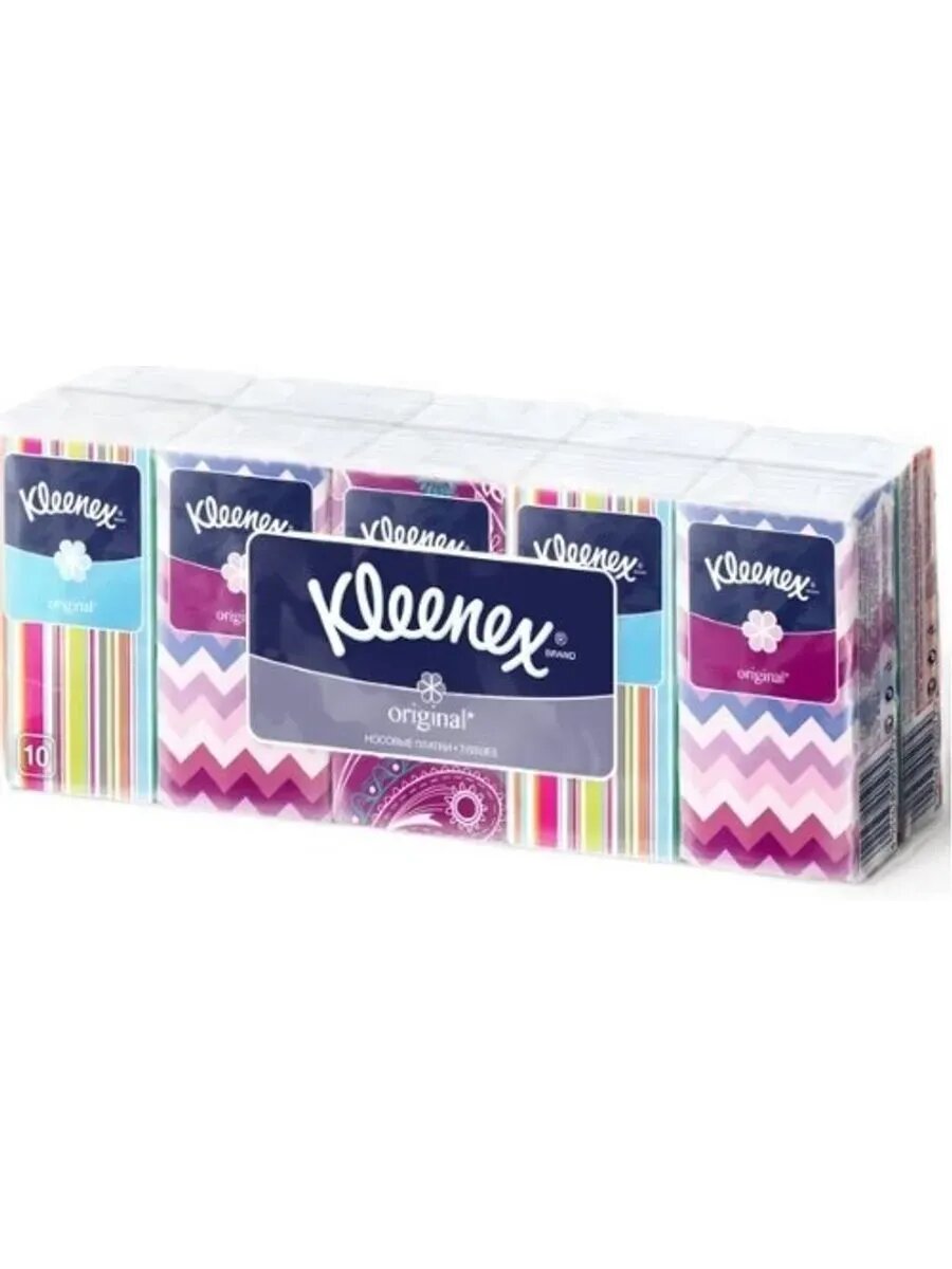 Картинки Kleenex платочки носовые original n10х10 3 шт