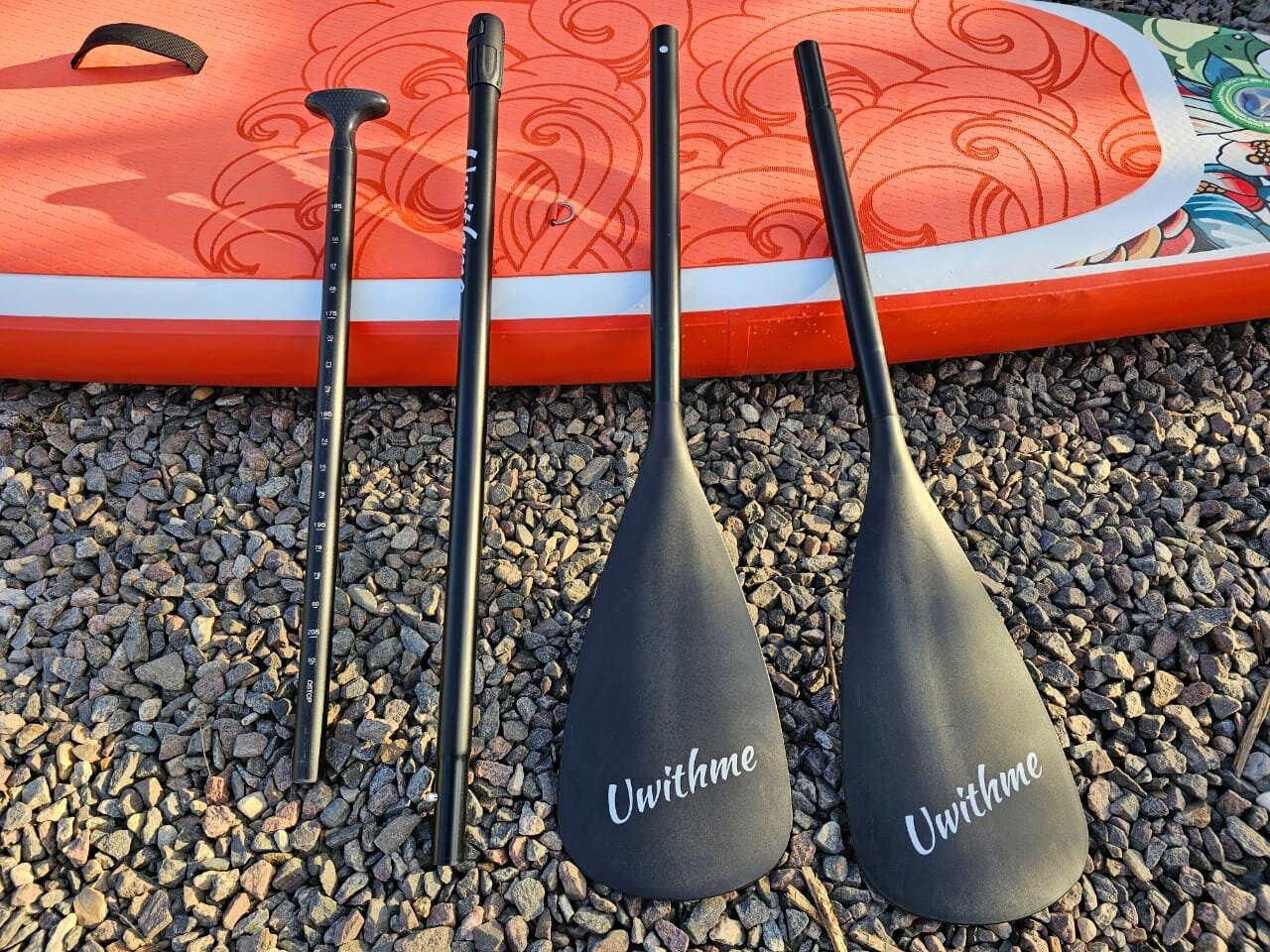 Весло для sup-доски двухлопастное 2 в 1 Весло