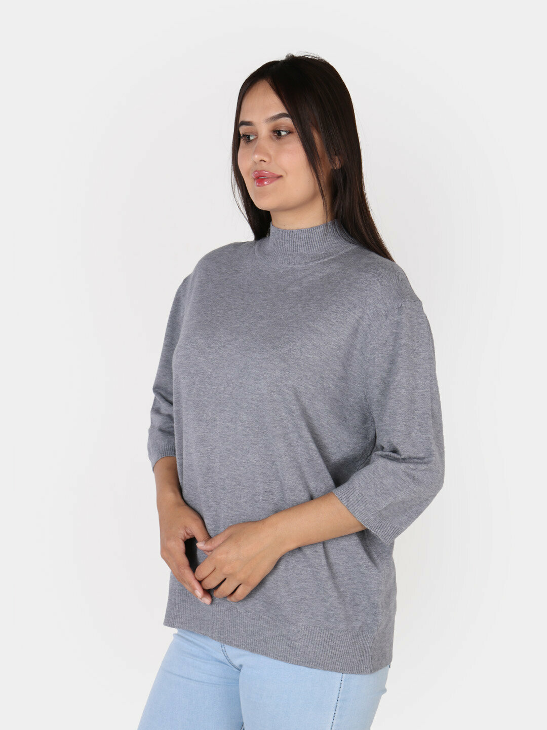 Водолазка , размер One Size, серый — фото 1