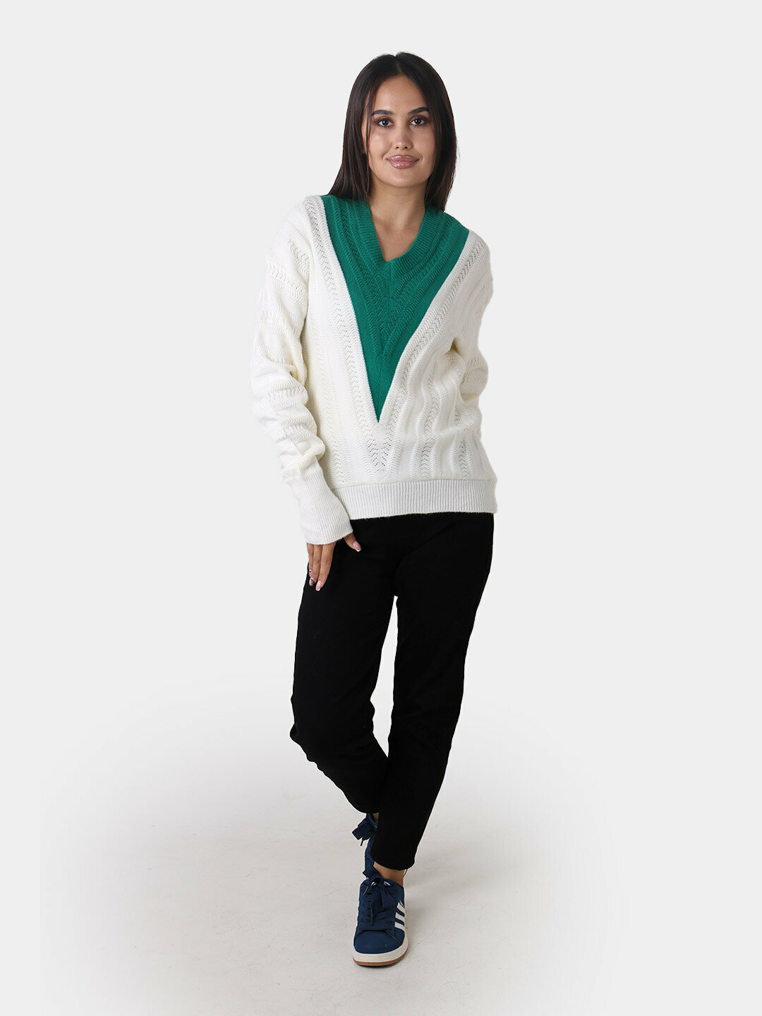 Свитер размер One Size, , темно-бирюзовый — фото 1