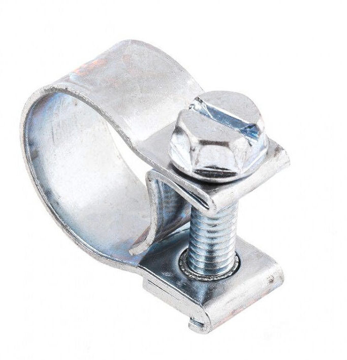 Хомут винтовой W1 D 16-18мм ширина 8мм 10шт оцинкованная сталь