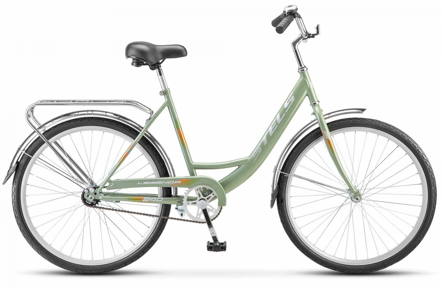 Велосипед 26" STELS Legenda 240 рама 19" оливковый на рост 165-185см городской классический дорожный мужской женский взрослый