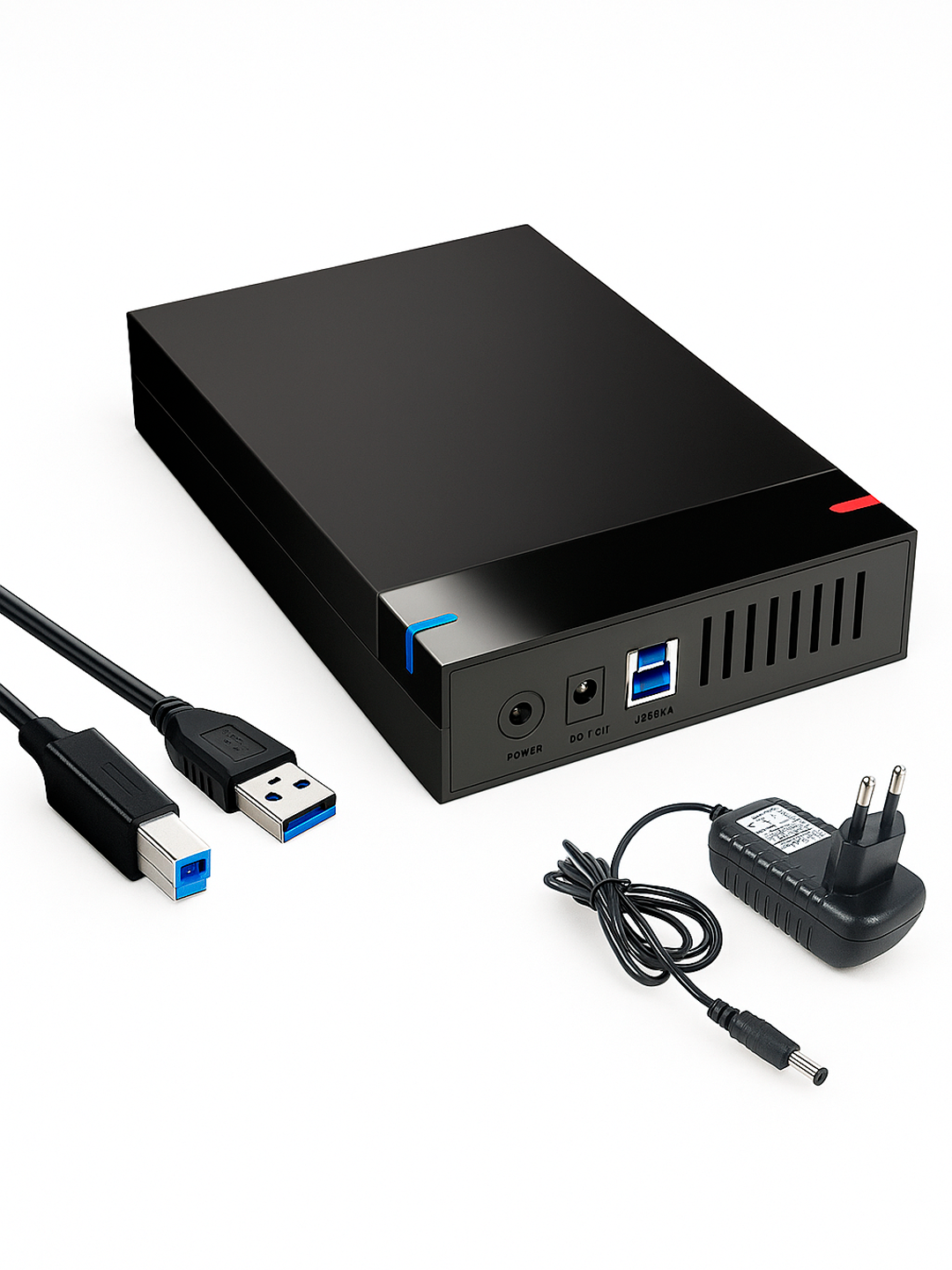 Внешний корпус для дисков, с блоком питания, SATA на USB 3.0 — фото 1