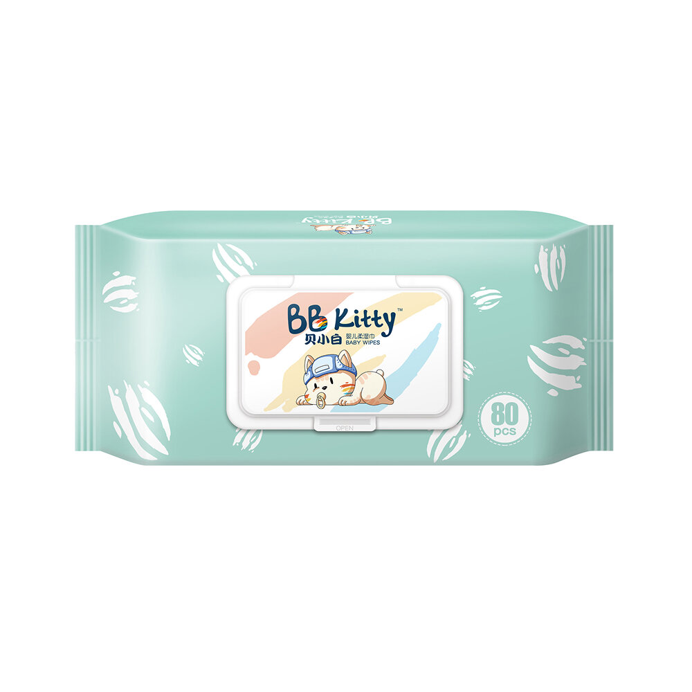 Влажные салфетки с крышкой BB Kitty 80 шт