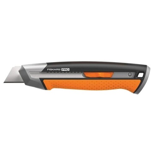 фото Нож пистолетный усиленный fiskars carbonmax, с автофиксатором, 25 мм