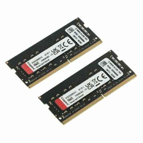 Оперативная память Kingston Fury Impact KF432S20IBK216 DDR4 - 2x 8ГБ 3200МГц для ноутбуков SO-DIMM Ret 4785₽