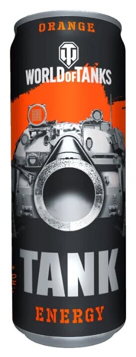 Напиток безалкогольный энергетический Tank Orange 0,45л 24шт - фотография № 1