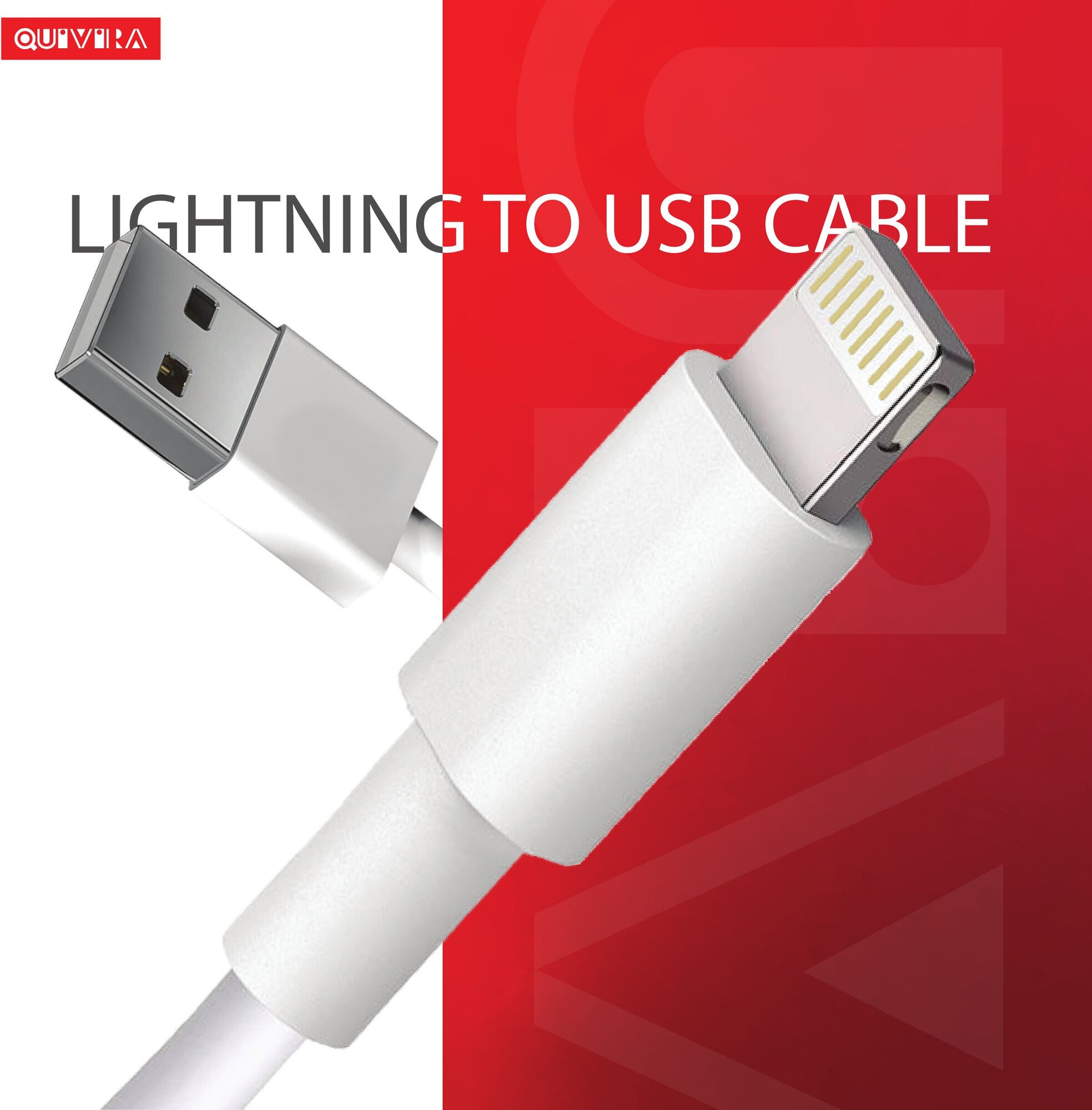 Кабель для зарядки iPhone iPad lightning кабель 1м, 2.4A, зарядка для iphone, зарядка для айфона, айфон, провод, шнур, лайтнинг