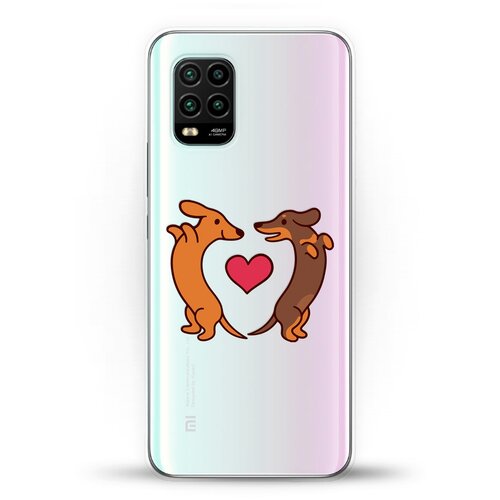 фото Силиконовый чехол love таксы на xiaomi mi 10 lite andy & paul