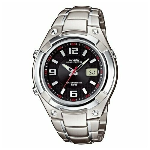 Наручные часы CASIO Wave Ceptor WVQ-141DE-1AVER, серебряный, черный