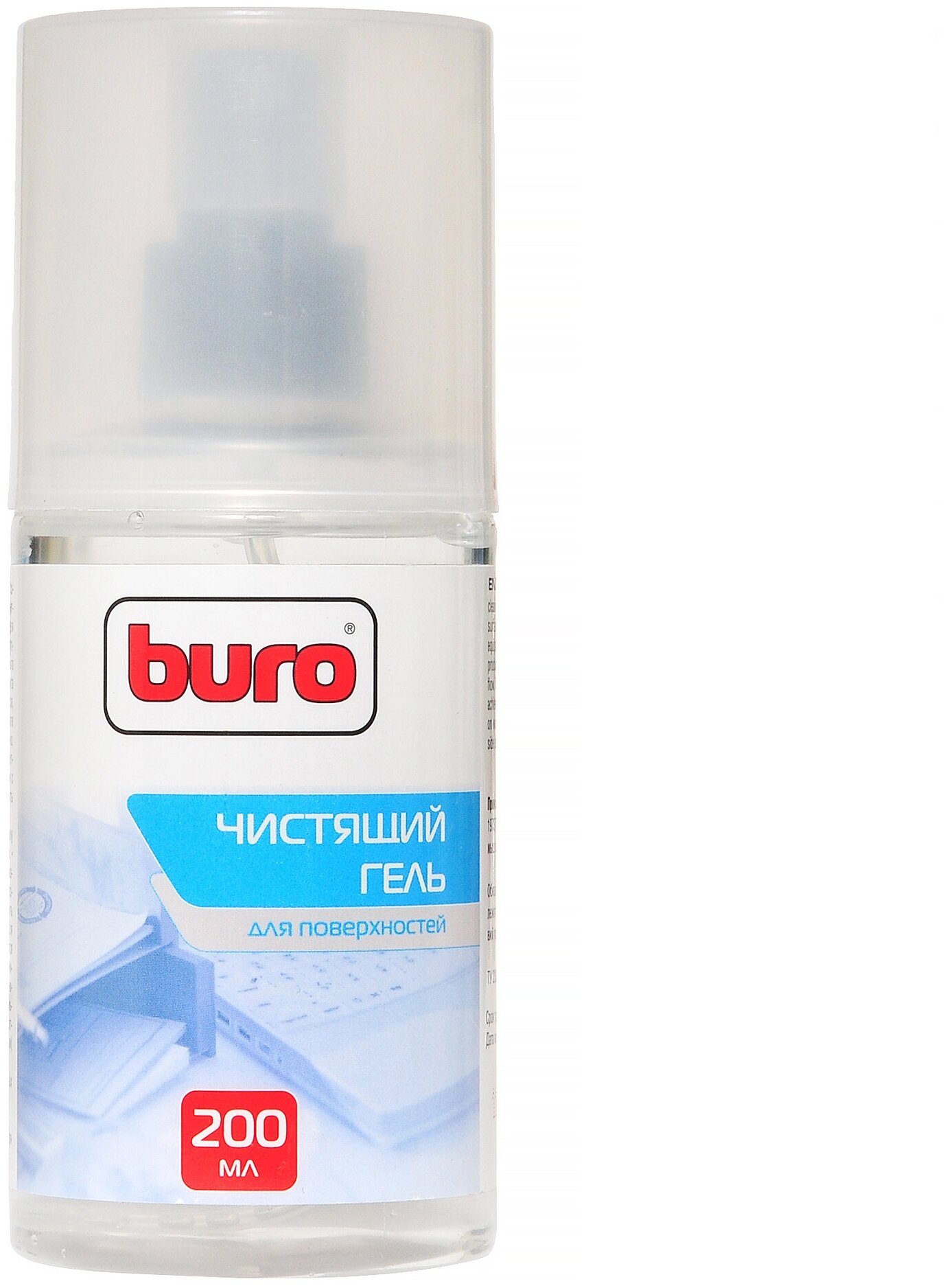 Набор Buro BU-Gsurface чистящий гель+многоразовая салфетка для оргтехники для клавиатуры