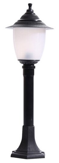 TDM ELECTRIC Уличный светильник Прага Эл-11-73-075, E27, 60 Вт, цвет арматуры: черный, цвет плафона белый - фотография № 1