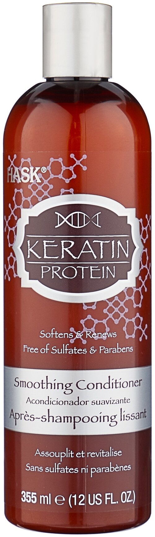 Hask кондиционер для волос Keratin Protein Smoothing, 355 мл