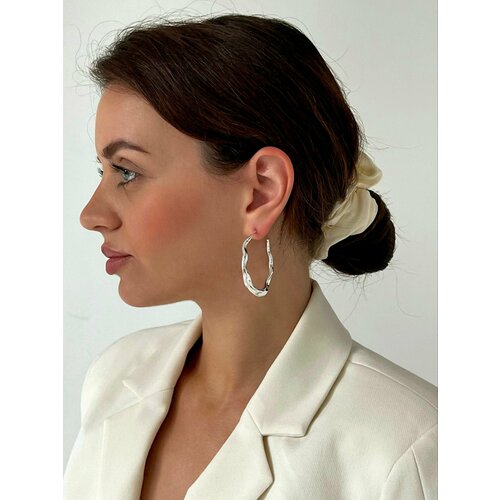 Серьги конго Keep Ring, серебряный