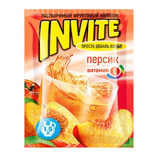 Растворимый напиток Invite Персик 9 грамм