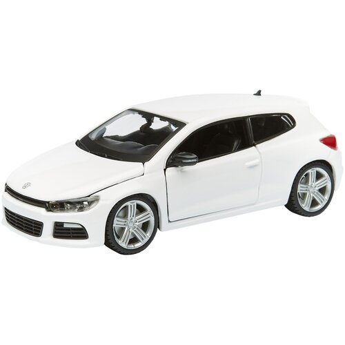 Легковой автомобиль Bburago Volkswagen Scirocco R 18-21060 1:24, белый bburago 1 24 volkswagen vw scirocco r boyfriend simulation alloy car model crafts decoration collection toy tools gift