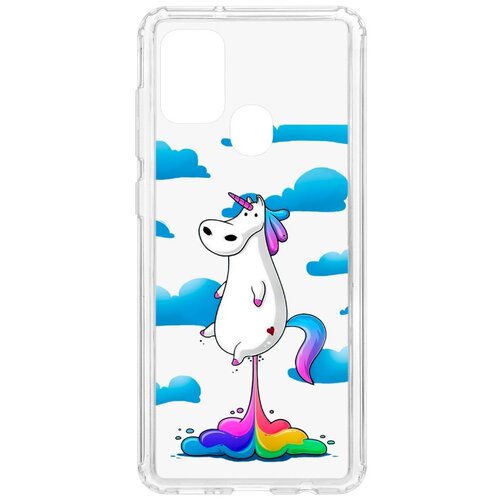 фото Чехол на samsung galaxy a21s kruche print flying unicorn