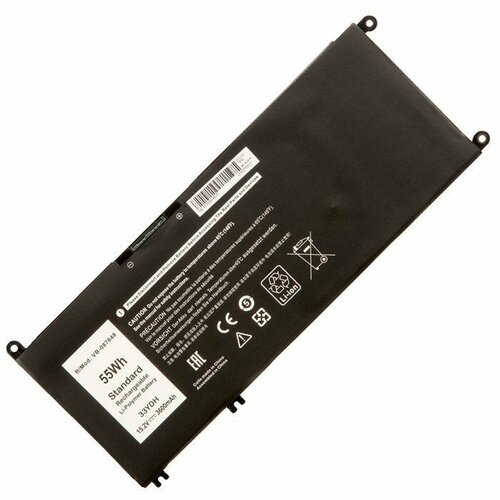 Аккумулятор для ноутбука Dell Inspiron 13 7353, 3600mAh 15.2V OEM dell крышка корпуса ноутбука dell g3 p75f g3 3579 01wxp6 dell inspiron 5570 5575 серебристая