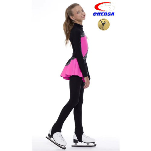 Легинсы спортивные Chersa, размер 42, черный брюки chersa размер 42 черный