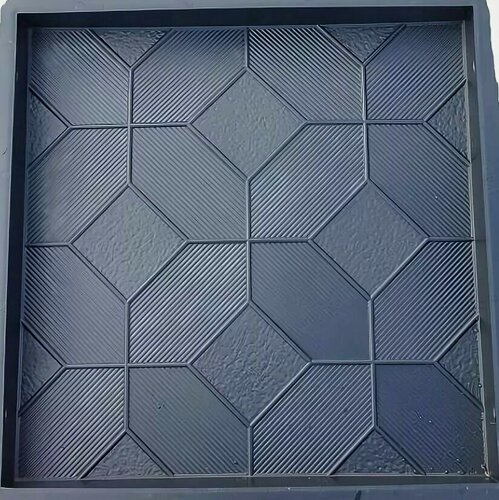 Изображение товара Форма для тротуарной плитки Квадрат Ковёр 30х30х3см. Комплект-5шт.