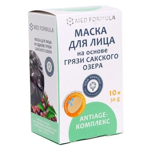 Дом Природы Маска Дом Природы на основе грязи Сакского озера (10 шт.), 30 г дезодорант на основе грязи сакского озера нейтральный 50г дом природы