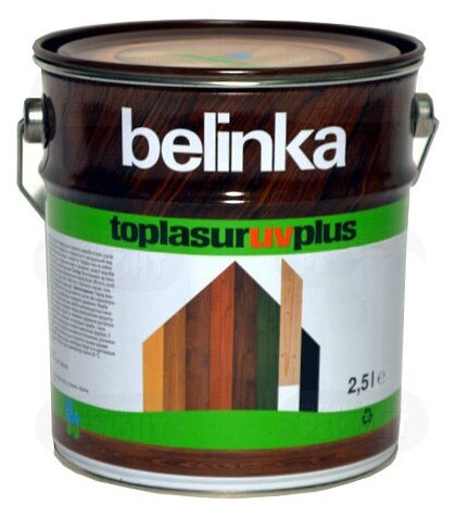 Belinka Toplasur UV Plus Лазурное покрытие для древесины (бесцветный, 2,5 л) - фотография № 1