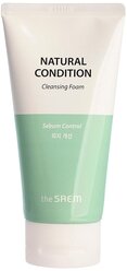 The Saem пенка для умывания и контроля жирности кожи лица с мятой и лаймом Natural Condition Cleansing Foam Sebum Control, 150 мл